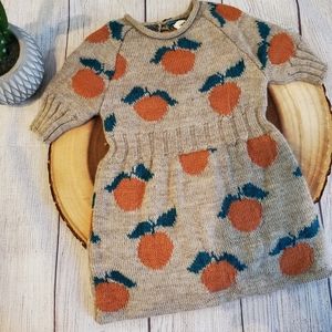 Oeuf nyc 18 Month Dress Peach infant toddler baby clothes fruit orange tan